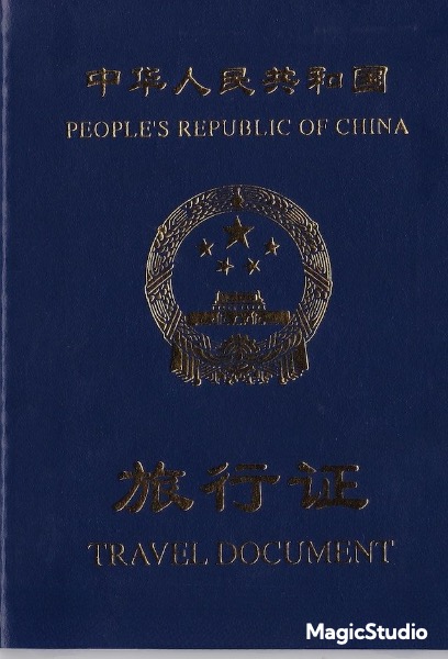 中国旅行证的封面